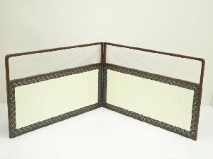 綱代・利休梅風炉先屏風（箱付）